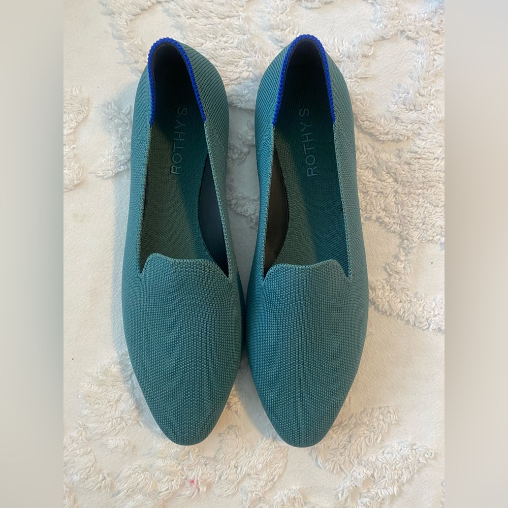 Rothy's Women's Turquoise Blue Flats